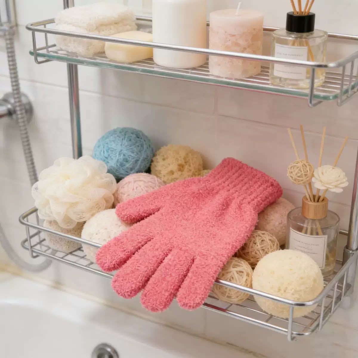 gant de bain exfoliant
