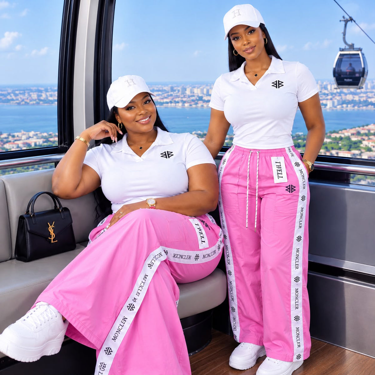 Ensemble T-shirts et pantalons de survêtement à jambes larges