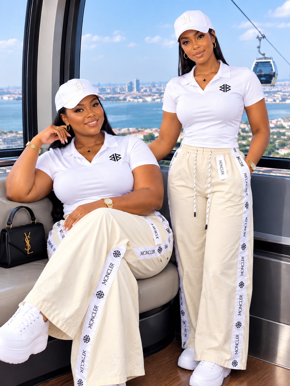 Ensemble T-shirts et pantalons de survêtement à jambes larges