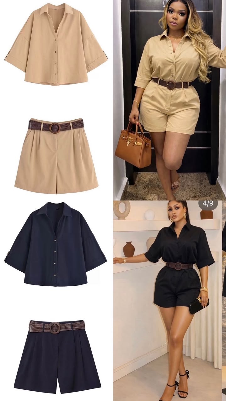 Chemise, cullote et ceinture